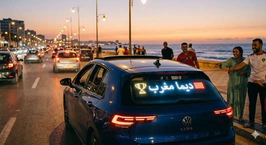 Smart Car LED Sign زّين سيارتك واحتفل بفوز المنتخب!
